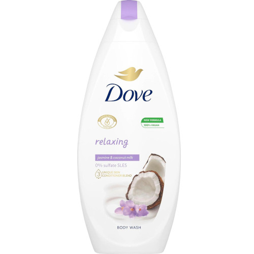 Гель для душа женский Dove Relaxing Suihkusaippua с ароматом кокоса 225 ml