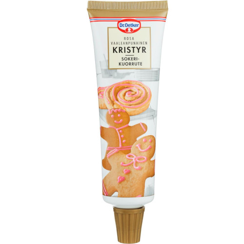 Розовая глазурь для декорирования тортов Dr Oetker Kristyr, 125 гр