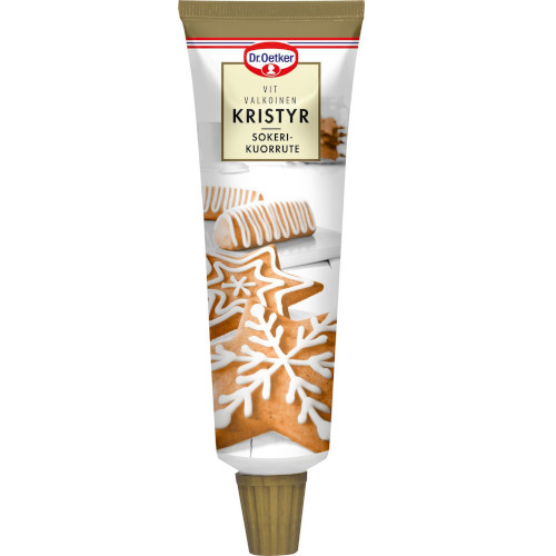 Белая глазурь для декорирования тортов Dr Oetker Kristyr, 125 гр