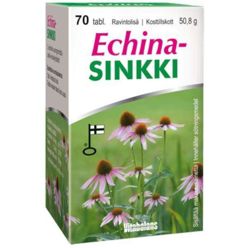 Echina sinkki Эхинацея+С+цинк 70 табл
