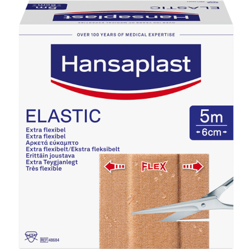 Эластичный пластырь Hansaplast Elastic 6 см на 5 м