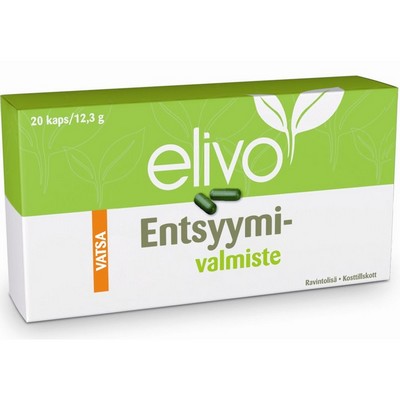Энзимы для пищеварения Elivo Entsyymivalmiste, 20 капс