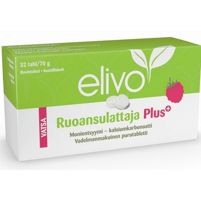Пищеварительные ферменты и карбонат кальция Elivo Ruoansulattaja Plus, 32 табл