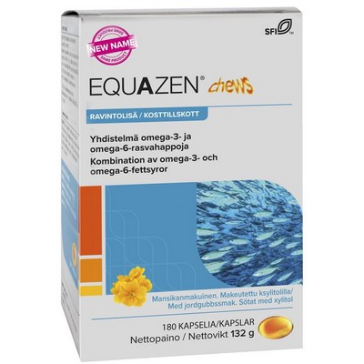 Омега для детей от 3 лет Equazen Chews Eye Q, 180 жевательных капсул