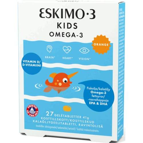 Детская омега 3 Eskimo-3 Kids Chewable Omega-3, 27 жеват. мармеладок