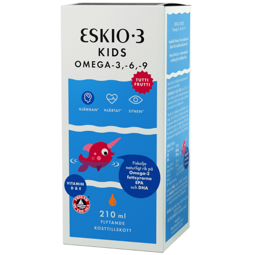 Омега 3+витамин D сироп для детей Eskimo 3 Kids с фруктовым вкусом, 210 мл