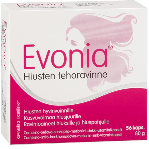 Витамины для красивых волос Evonia Hiusten Tehoravinne, 56 капс