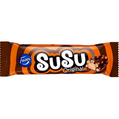 Батончик в молочным шоколаде Fazer Susu Original, 40 гр