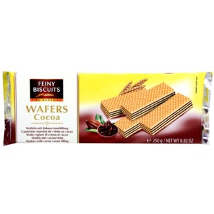 Вафли с шоколадной начинкой Feiny Biscuits Wafers With Cocoa 250 гр