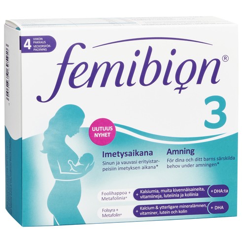 Витамины при грудном вскармливании Femibion 3 imetys 28 таблеток + 28 капсул