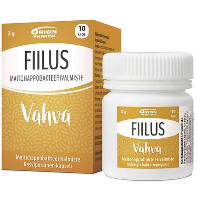 Молочно-кислые бактерии Fiilus Vahva, 10 капсул