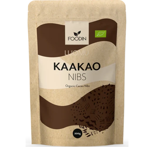 Какао бобы дроблёные Foodin Kaakaonibs, 200 гр