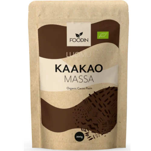 Какао-масса Foodin Luomu Kaakaomassa, 200 гр
