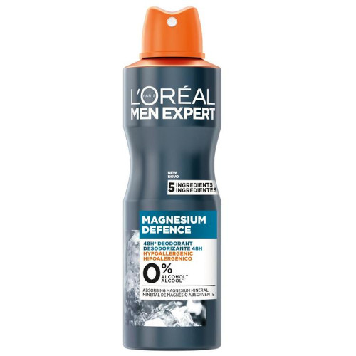 Гипоаллергенный спрей-дезодорант L'Oréal Paris Men Expert Magnesium Defense 48H 150 мл