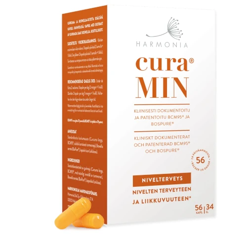 Куркумин и босвеллия для здоровья суставов Harmonia curaMIN, 56 капс