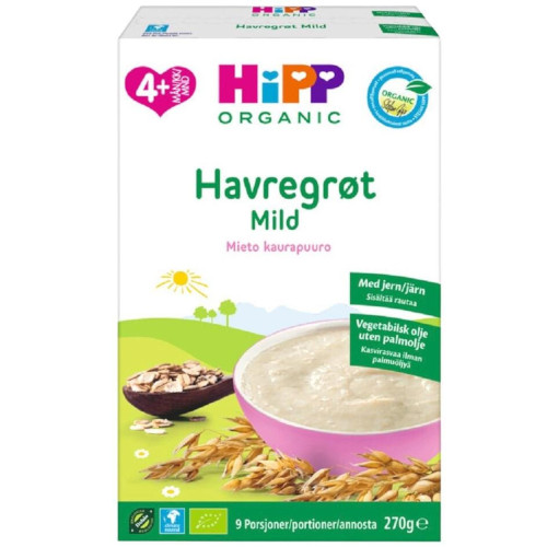 Hipp овсяная каша с 4 месяцев, 270 гр