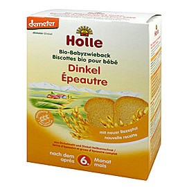 Детские органические сухарики с полбой Holle Bio Baby Dinkel Zwieback, 200 гр