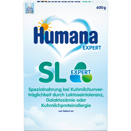 Детская сухая смесь при аллергии на молоко Humana SL Expert Spezialnahrung Pulver, 2X300 гр