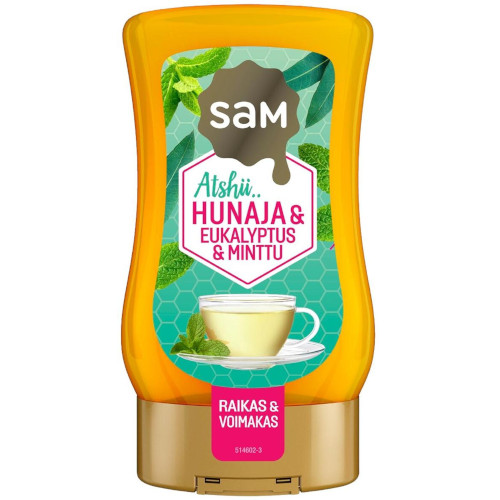 Ароматный мёд с эвкалиптом и мятой SAM EUKALYPTUS Hunaja&Eukalyptus&Minttu, 250 гр