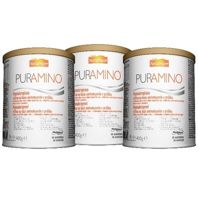 Детская смесь NUTRAMIGEN PURAMINO (Нутрамиген гипоаллергенный), 3*400 гр