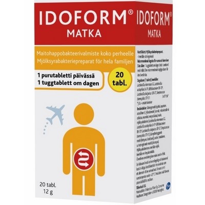 Молочно-кислые бактерии в дорогу Idoform Matka 20 жевательных таблеток