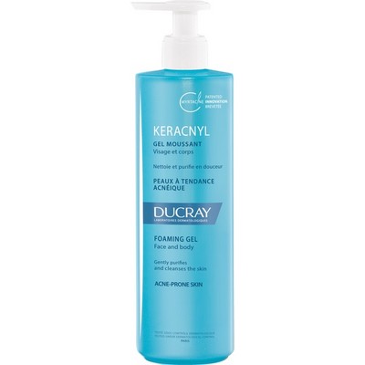 Гель для умывания Ducray Keracnyl Foaming gel, 400 мл