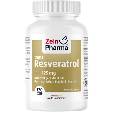Ресвератрол ZeinPharma Resveratrol 125 мг, 120 шт