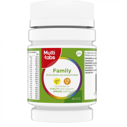 Multi-tabs Family. Витаминно-минеральный комплекс для всей семьи. 90 табл.