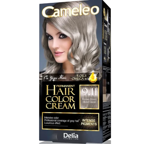 Краска для волос цвет холодный блонд Cameleo 9,11 Frozen Blond