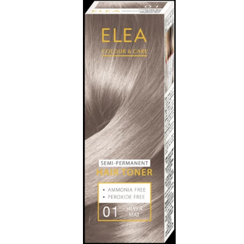 Краска для волос седой цвет Elea Silver Mat 01
