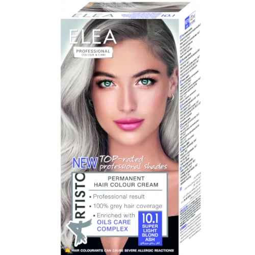 Краска для волос седой (серебристый) цвет Elea Artisto Super Light Blond Ash