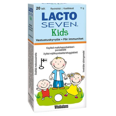 Лактобактерии для детей Vitabalans Lactoseven Kids 20 табл
