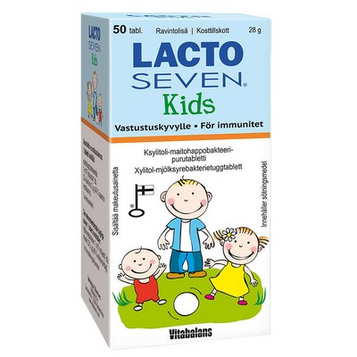 Лактобактерии для детей Vitabalans Lactoseven Kids 50 табл