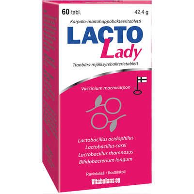 Лактобактерии и клюква Lacto Lady, 60 таблеток