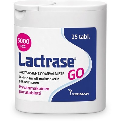 Lactrase GO лактазный ферментный препарат 25 жевательных таблеток
