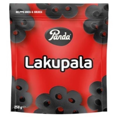 Лакричные конфеты Panda Lakupala, 250 гр