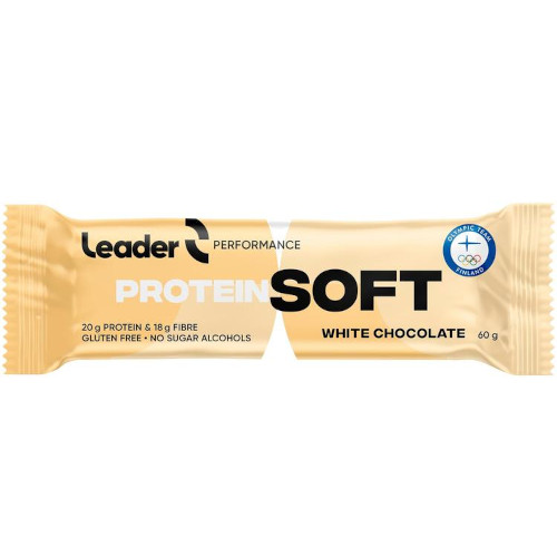 Белковый батончик Leader SoftBar Protein белый шоколад, 60 гр