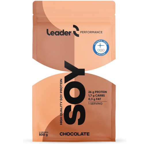 Соевый протеин шоколадный Leader Soy Protein, 500 гр