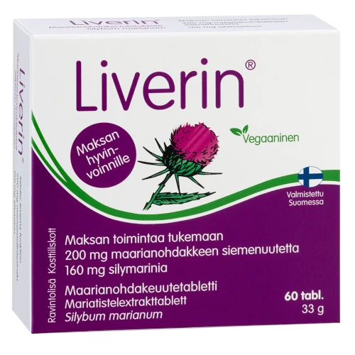 Экстрактом семян расторопши для печени Liverin, 60 табл