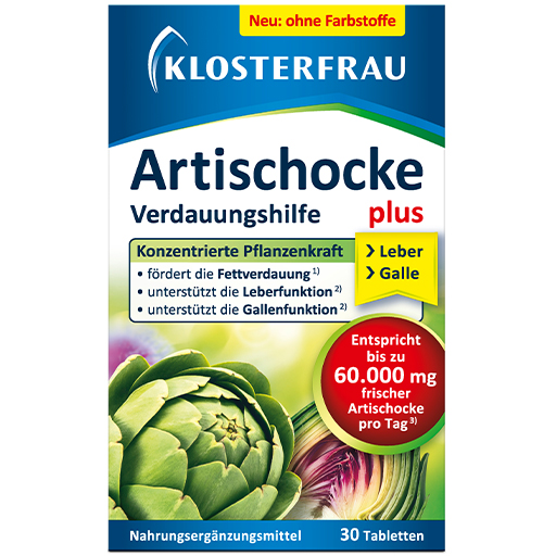 Артишок для поддержки ЖКТ KLOSTERFRAU Artischocke plus, 30 табл