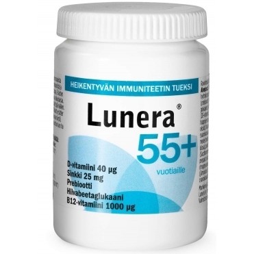 Комплекс для иммунитета с бета-глюканом Lunera 55+ 60 таблеток
