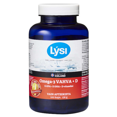 Витамины Омега 3+ D3 Lysi Vahva Omega-3 + D 100 капс