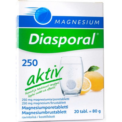 Магний Magnesium Diasporal aktiv 20 шипучих таблеток