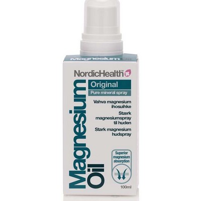 Магниевый спрей от мышечных спазмов Nordic Health Magnesium Oil Vahva ihosuihke, 100 мл