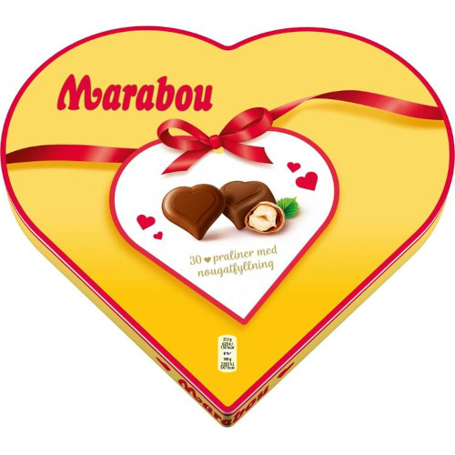Набор шоколадных конфет в коробке Сердце Marabou, 165 гр