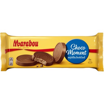 Вафля в молочном шоколаде Marabou Choco Moment 180гр