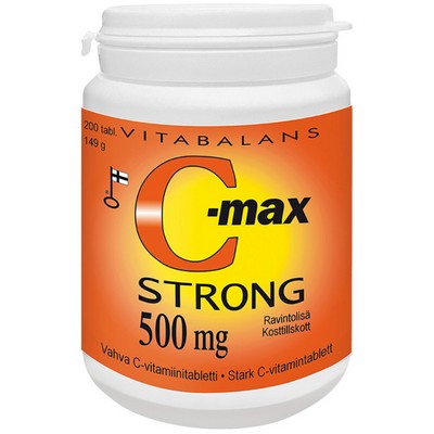 Сильный витамин С VITABALANS C-max Strong 500 mg, 200 табл