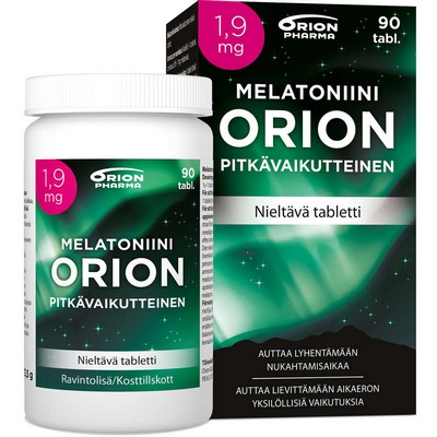 Мелатонин для сна Melatoniini Orion 1,9 mg, 90 табл