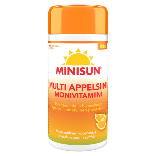 Витаминно-минеральный комплекс Minisun Monivitamiini Multi Appelsiini, 90 табл