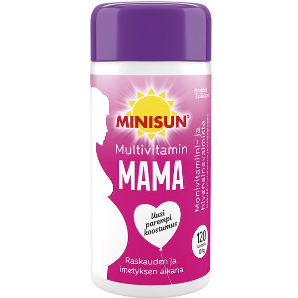Minisun Multivitamin Mama. Витаминно-минеральный комплекс для беременных.120 табл